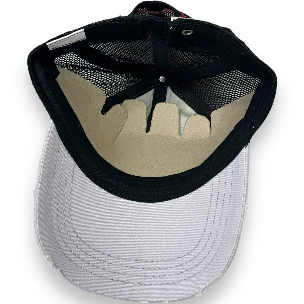Meigs Paving Asphalts & Emulsions Hat Gray Black Mesh Trucker Cap Adjustable